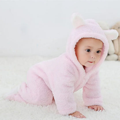 Babystrampler Fleece Warm Neugeborene Soft
