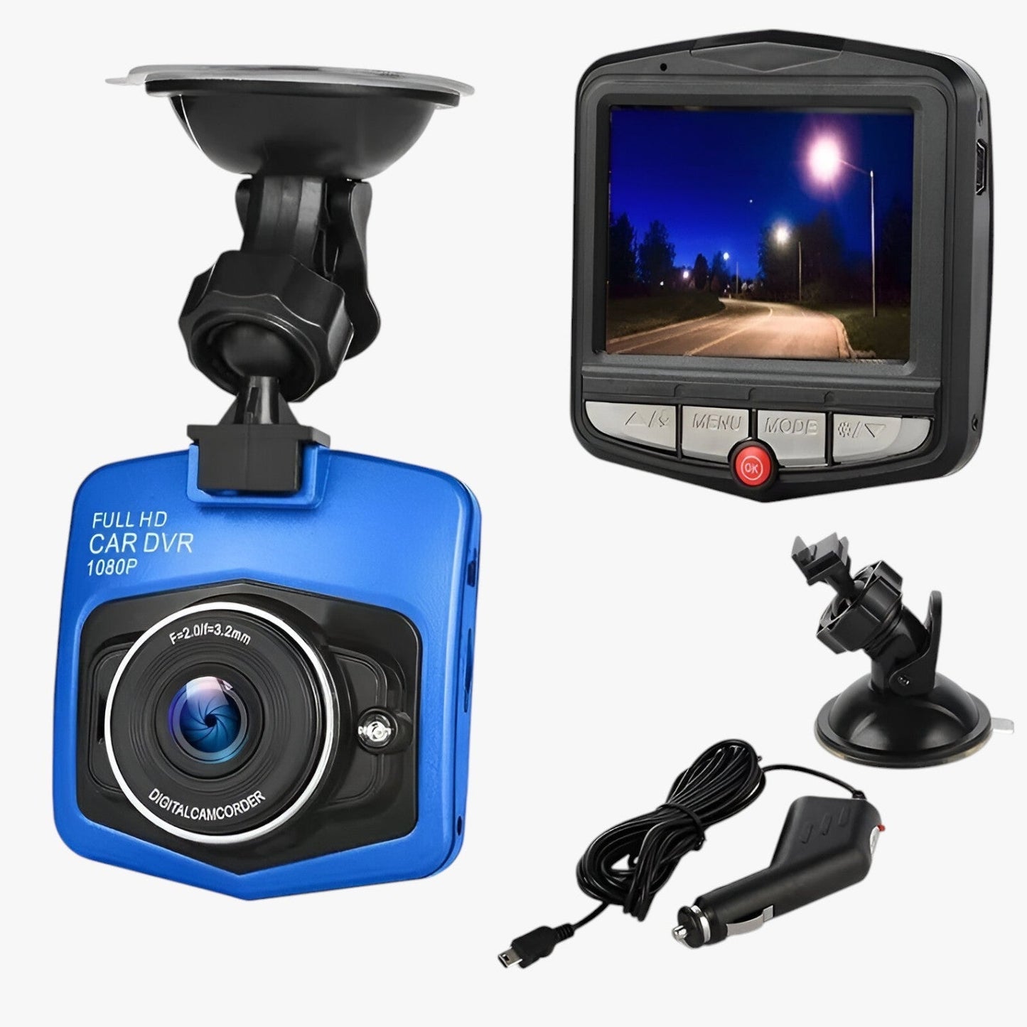 HD Dashcam 1080p Kompakt mit Nachtsicht