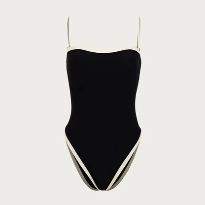 Badeanzug Farbblock Trendy Damen Bikini