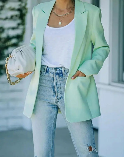 Damen Blazer Stilvoll Modern Schnitt