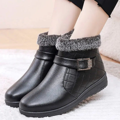 FurLuxe™ – Orthopädische Winterstiefeletten Damen mit Fellbesatz