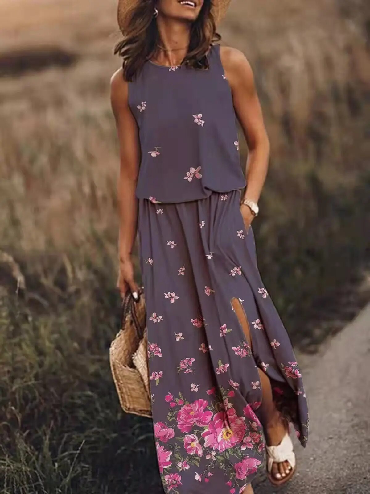 Sommer Maxikleid Großkleid Elegant Lang