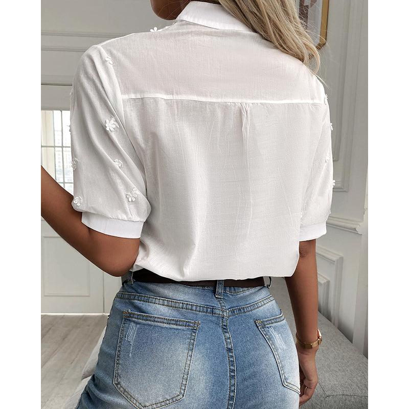 EleganzBluse™ – Damenbluse mit Puffärmeln für Eleganz und Komfort 3