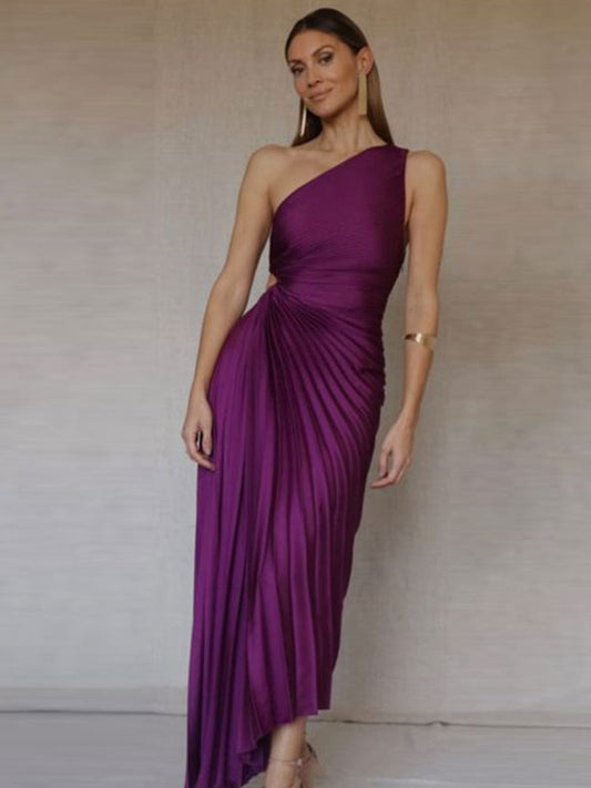 Regina™ – Damen Satin Kleid für Festliche Anlässe Elegante Passform-3
