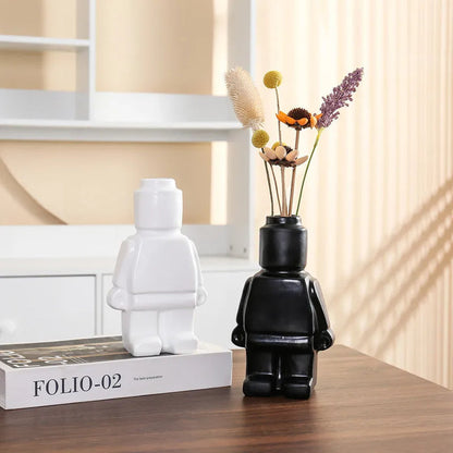 Moderne Roboter Vase Dekorativ Einzigartig
