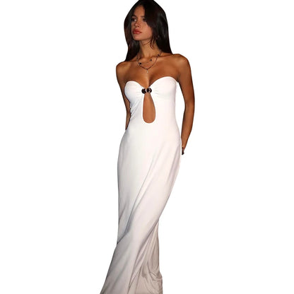 Variant image for Cutenova™ – Damen Abendkleid Strapless Mit Eleganter Silhouette Weiß-1