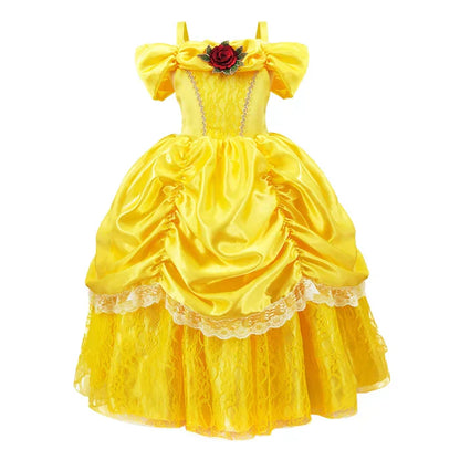 Mädchen Prinzessinnenkleid Märchenhaftes Kostüm Rosa - Elarova