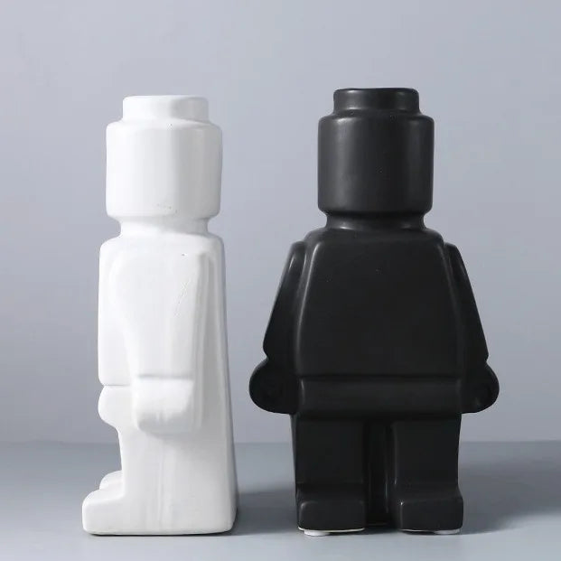 Moderne Roboter Vase Dekorativ Einzigartig