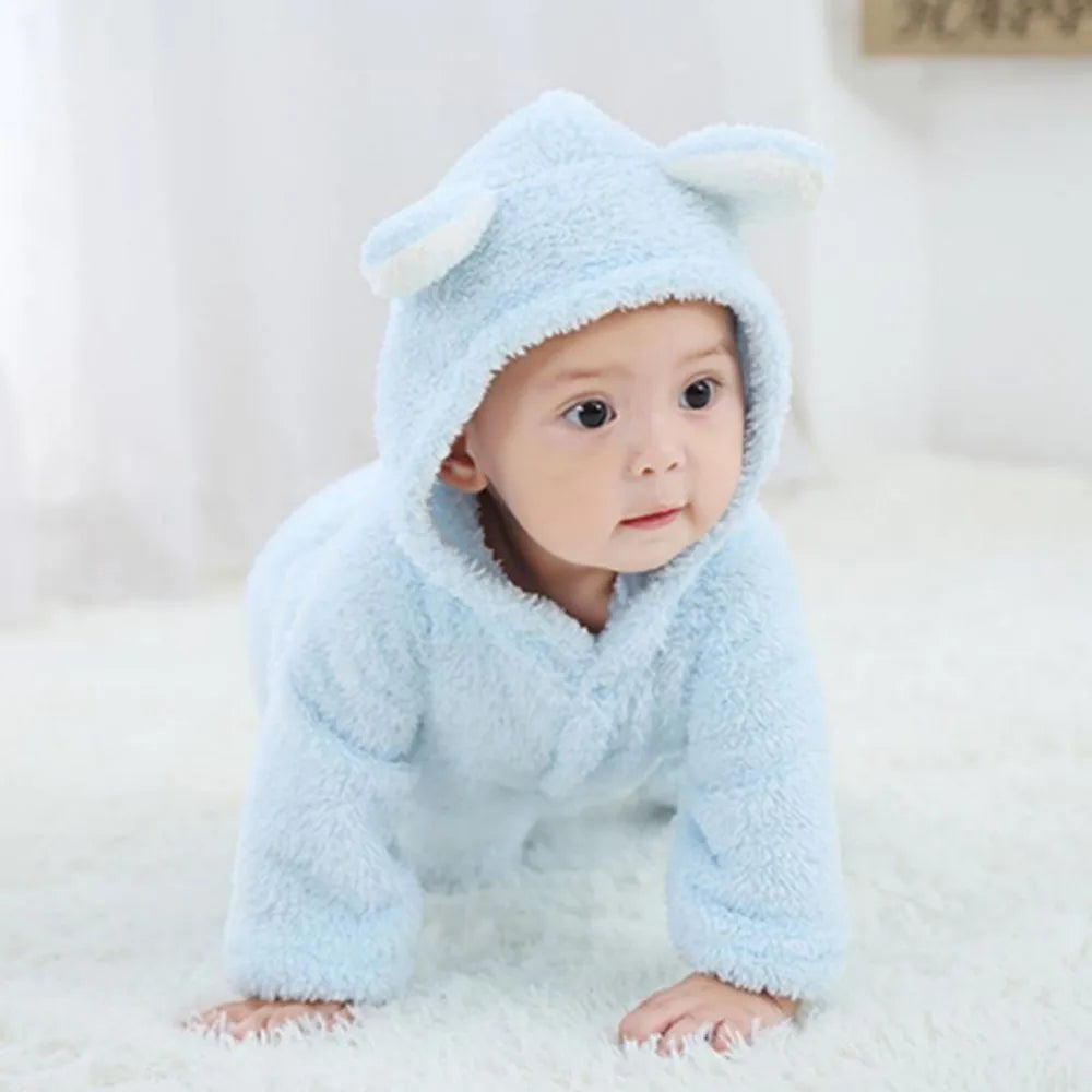 Babystrampler Fleece Warm Neugeborene Soft