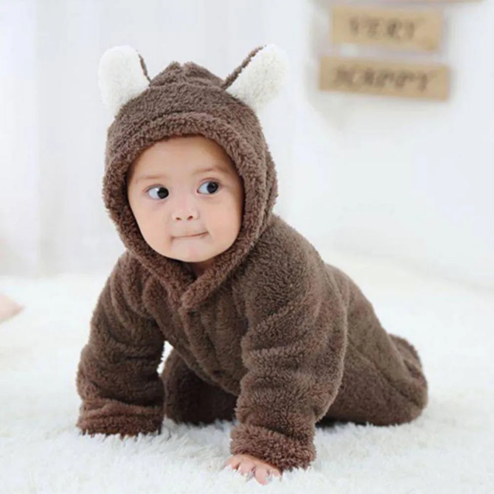 Babystrampler Fleece Warm Neugeborene Soft
