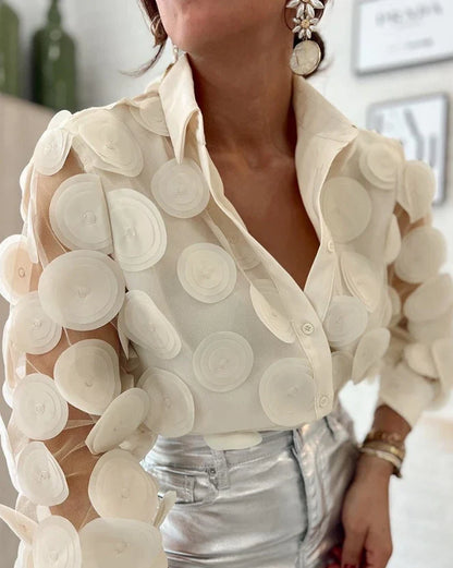 Dorothea™ – Damenbluse mit Eleganten Mustern für Festliche Anlässe