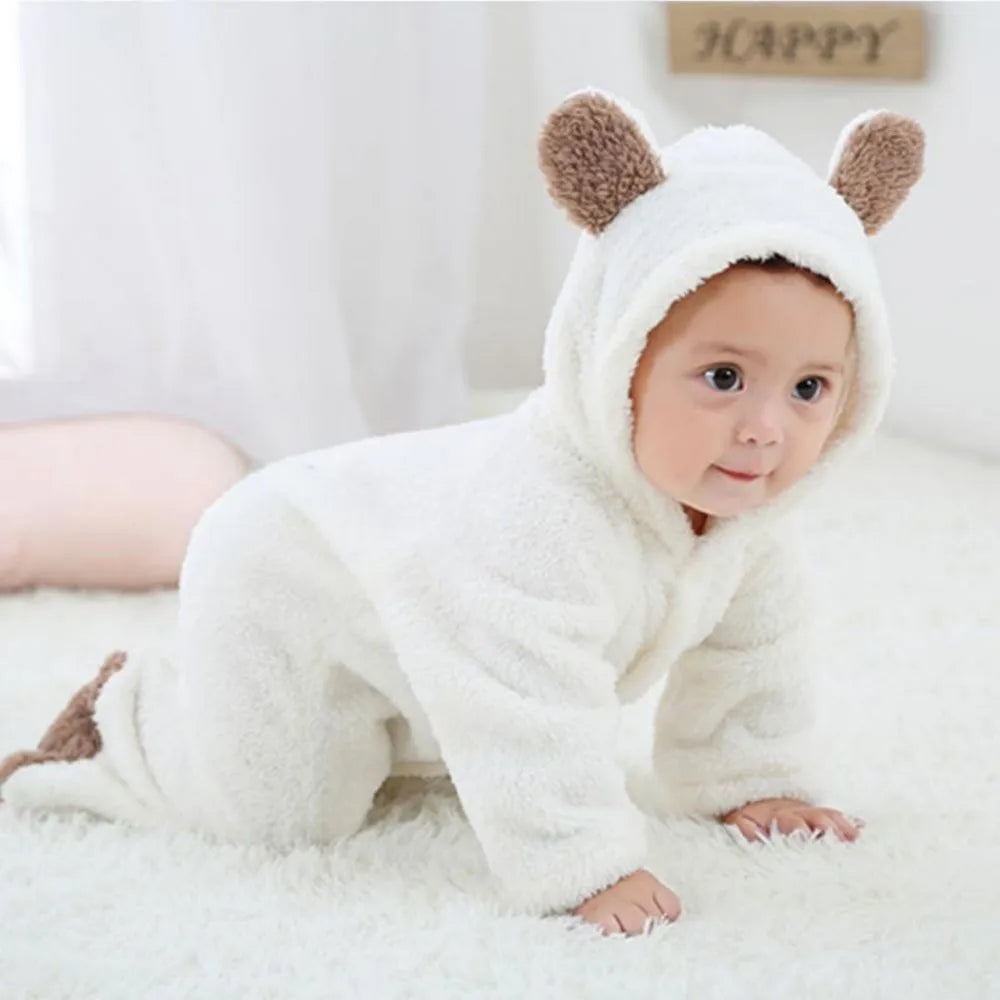Babystrampler Fleece Warm Neugeborene Soft