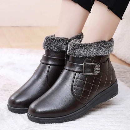 FurLuxe™ – Orthopädische Winterstiefeletten Damen mit Fellbesatz