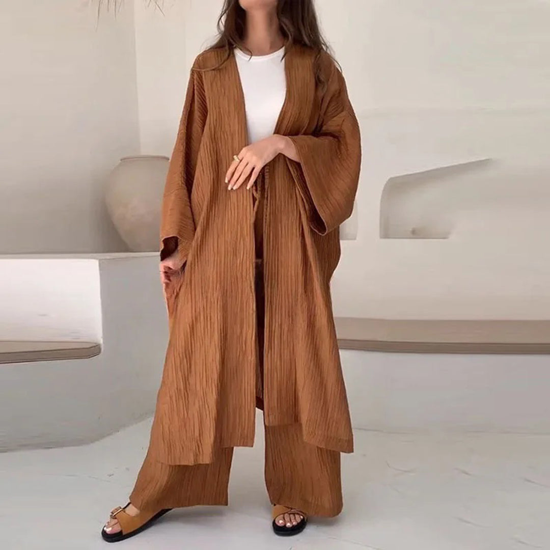 SOLÈNE - Elegantes Zweiteiliges Strickjacken-Set für luxuriösen Stil