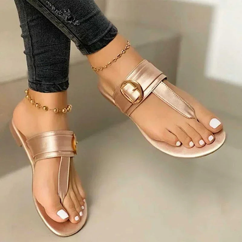 Damen Sandalen Leicht Sommerlich Clip-Toe