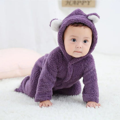 Babystrampler Fleece Warm Neugeborene Soft
