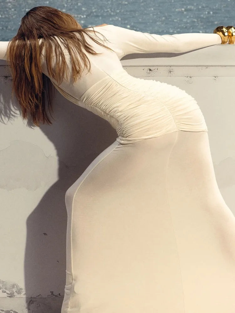 Articat™ – Damen Cocktailkleid mit Eleganter Bodycon-Passform und Mesh-Design 4