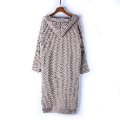 Sabinea - Warme Damen-Strickjacke mit Kapuze