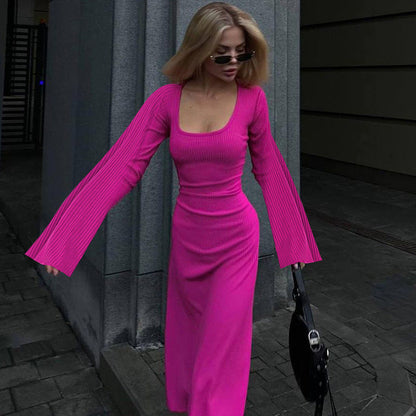 Sandra: Prinzessinnenkleid mit Schnürung im Rücken und Glockenärmeln