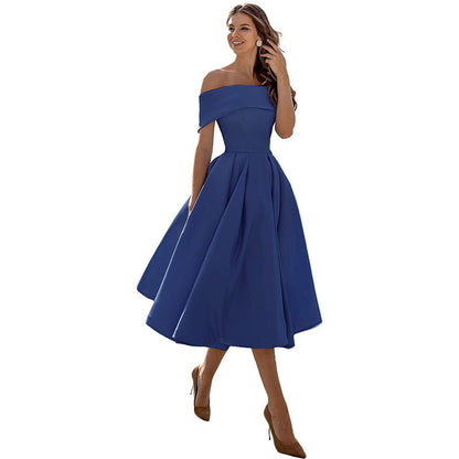 Satin-Partykleid von Elarova: modisch, lässig, trägerlos