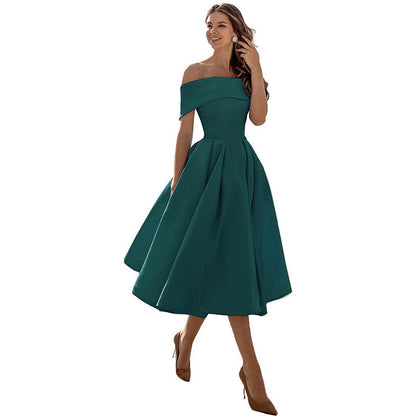 Satin-Partykleid von Elarova: modisch, lässig, trägerlos