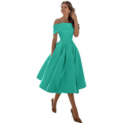 Satin-Partykleid von Elarova: modisch, lässig, trägerlos