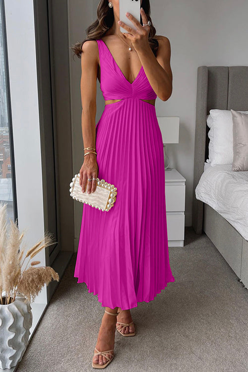 Satinessa™ – Damen Abendkleid Lang aus Edlem Falten Satin