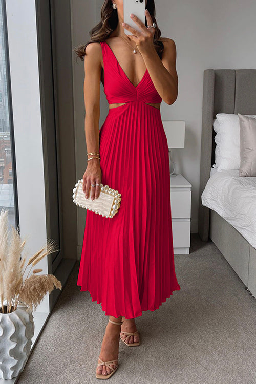 Satinessa™ – Damen Abendkleid Lang aus Edlem Falten Satin