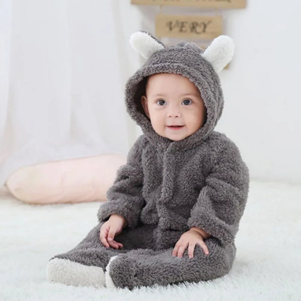 Babystrampler Fleece Warm Neugeborene Soft