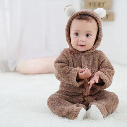 Babystrampler Fleece Warm Neugeborene Soft