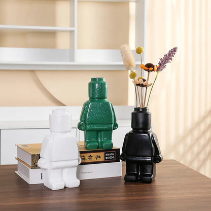 Moderne Roboter Vase Dekorativ Einzigartig