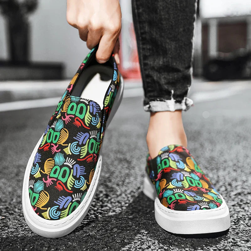 Schlupfsneaker mit Tribalprint - Carl