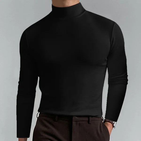 Schmales Langarm-Rollkragen-Shirt von Oliver