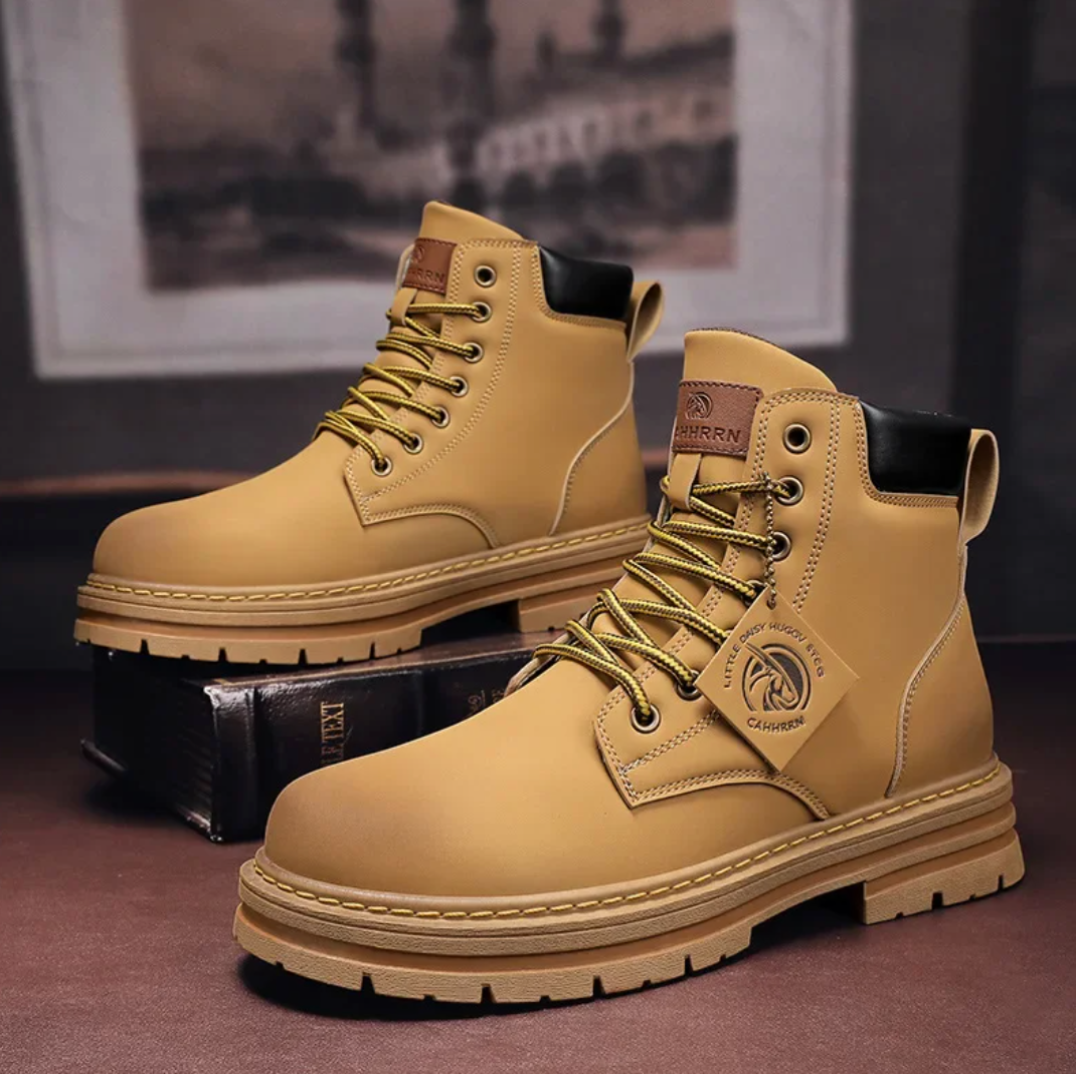 Herren Schnürstiefel Leder Rutschfest Für Jeden Tag
