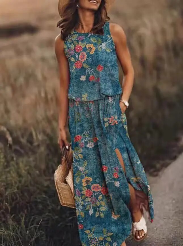 Sommer Maxikleid Großkleid Elegant Lang