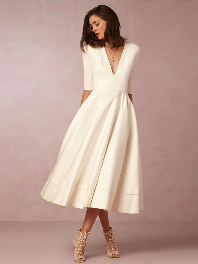 Variant image for Norma™ – Damen Midikleid Elegante Raffinesse Für Besondere Anlässe-37