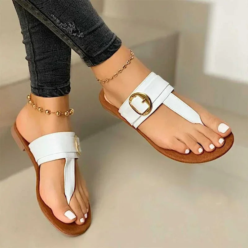 Damen Sandalen Leicht Sommerlich Clip-Toe