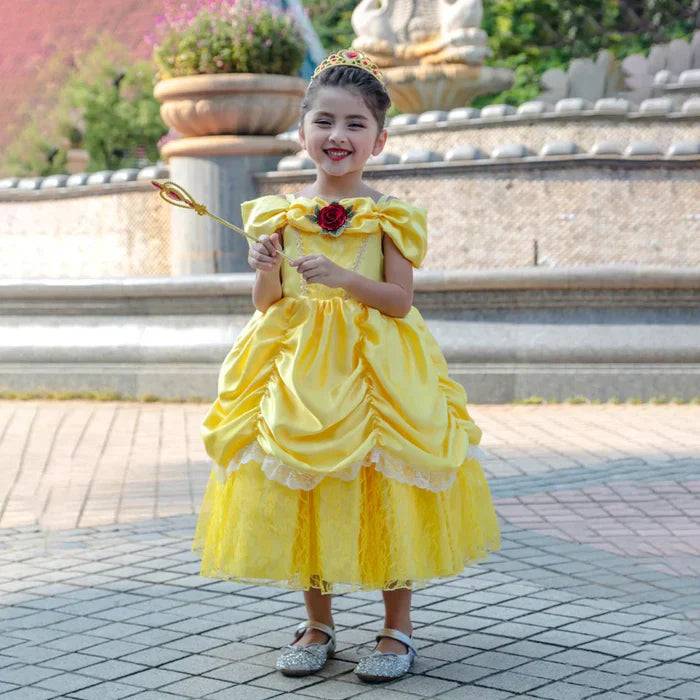 Mädchen Prinzessinnenkleid Märchenhaftes Kostüm Rosa