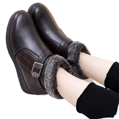 FurLuxe™ – Orthopädische Winterstiefeletten Damen mit Fellbesatz