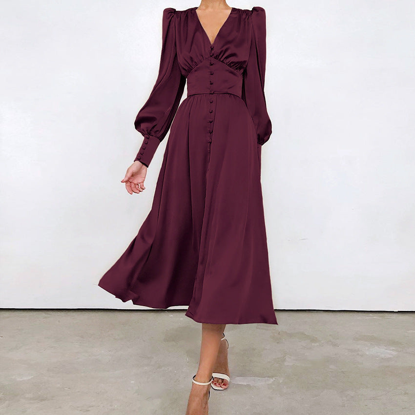 Variant image for Arya™ – Damen Kleid aus Satin für Festliche Anlässe Elegante Passform-26