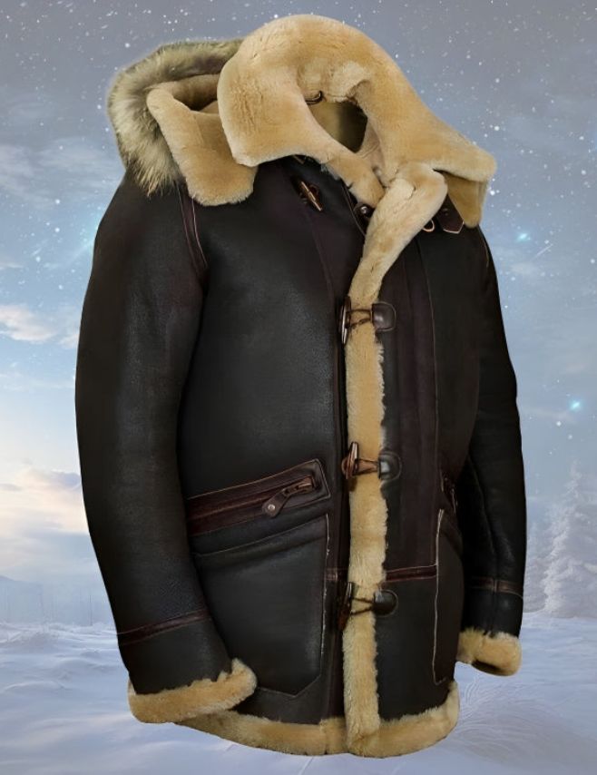 Shearling-Jacke Omer für den Winter