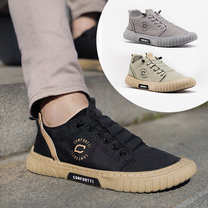 Bequeme Herren Sneaker Sportlich Schwarz - Elarova