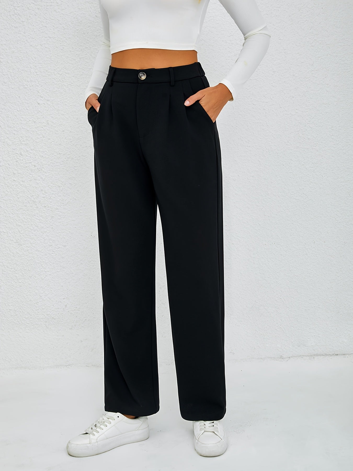 SoleaLux™ – Elegante Damen Stoffhose mit geradem