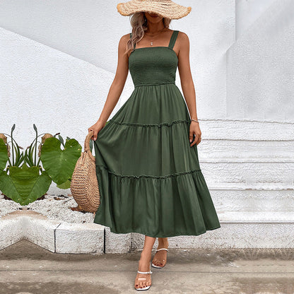 Solelia™ – Damen Midi Kleid Ärmellos Leicht & Bequem für Sommertage