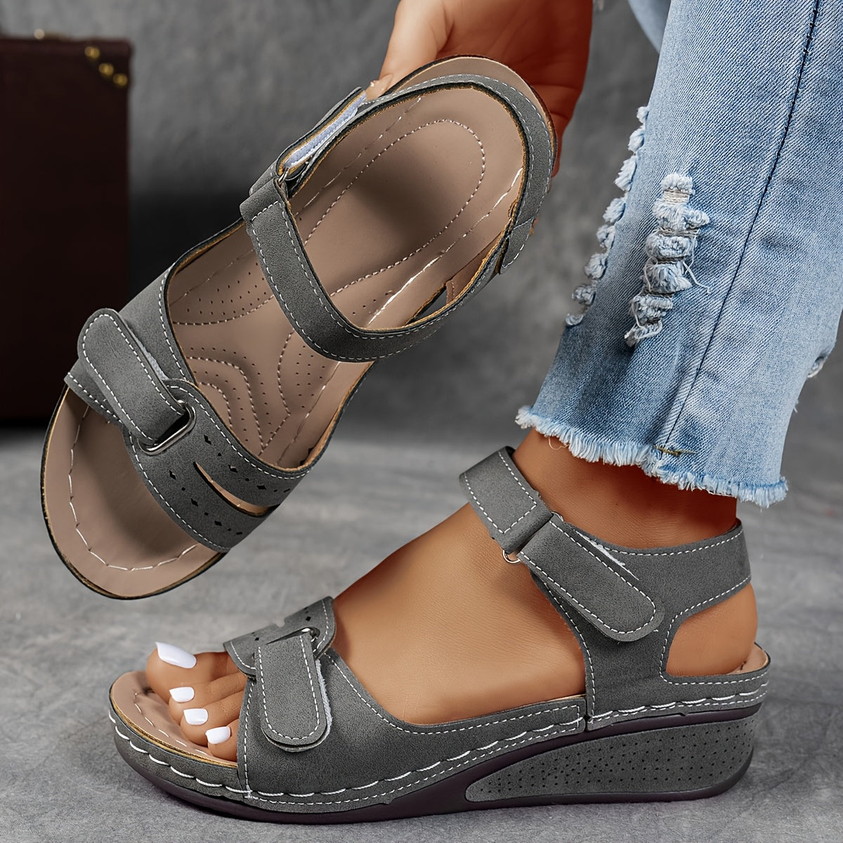 Solevia™ – Damen Sandalen mit Atmungsaktivem Gurt und Flexibler Plattform