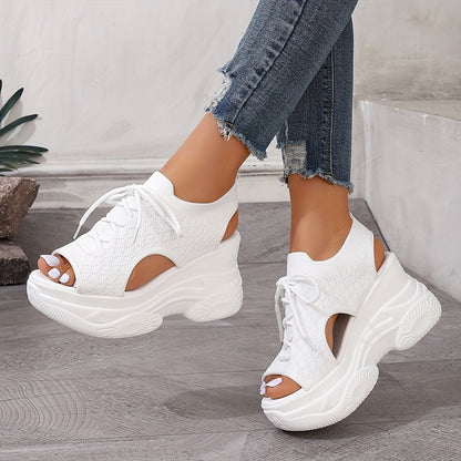 Solevista™ – Elegante Damen Plateau Sandalen mit Orthopädischer Komfortsohle