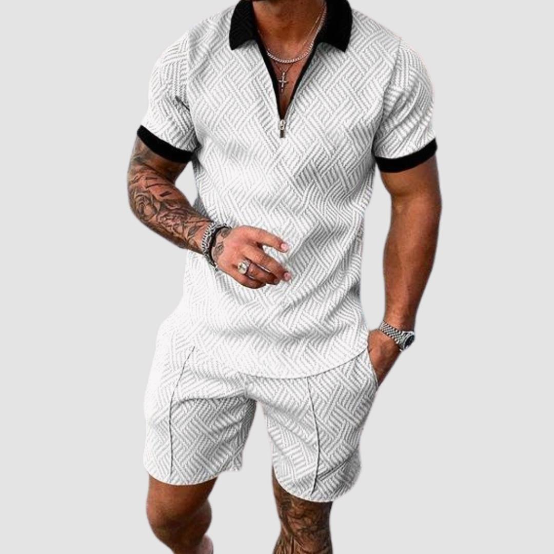 Sommer-Set: schickes Herren-Hemd und kurze Hose - Rikard