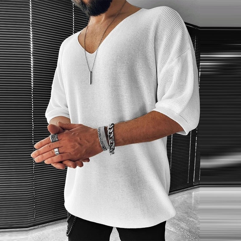 Sommerhemd für Herren aus Strick - Felix