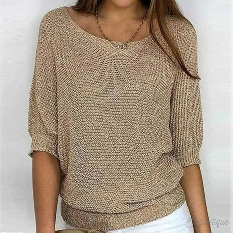 Sommerlicher Damenpullover Gabi aus luftigem Material