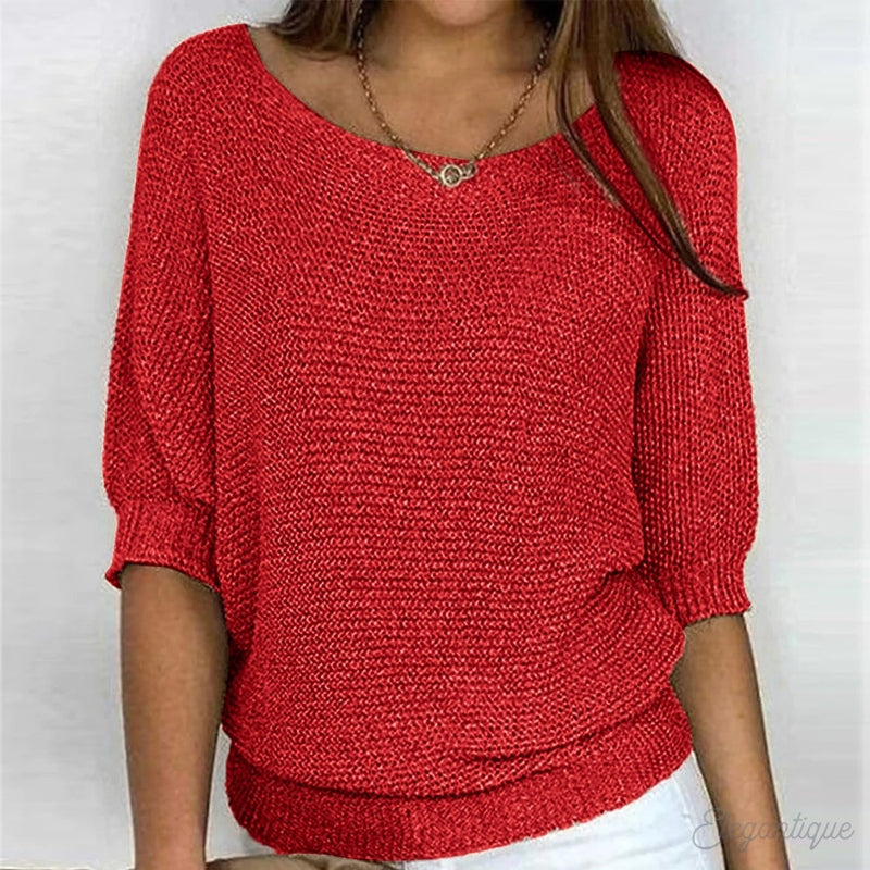 Sommerlicher Damenpullover Gabi aus luftigem Material